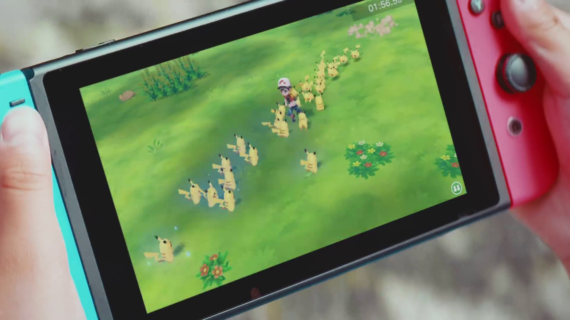 Jardin avec plein de Pikachu