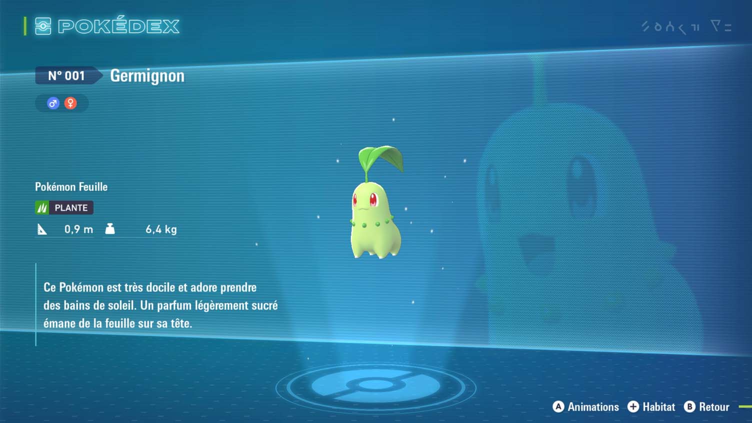 description des pokémon