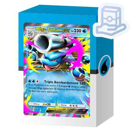 Deck M&eacute;ga-Tortank-ex (Embrasement &Eacute;carlate)