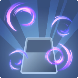 Anneaux tourbillonnants violet