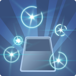 Étincelles lumineuses bleu clair