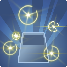 Étincelles lumineuses jaunes