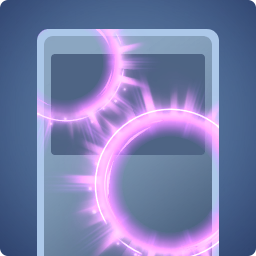 Anneau lumineux violet