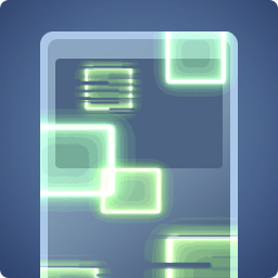 Carr&eacute;s num&eacute;riques vert-jaune