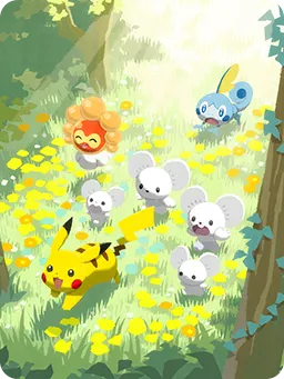 Pok&eacute;mon dans la for&ecirc;t