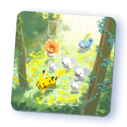 Tapis de Jeu - Pok&eacute;mon dans la for&ecirc;t