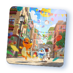 Tapis de Jeu - Quartier en fête