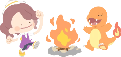 Pokémon Pokopia - Artwork de Métamorph et Salamèche