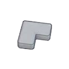 Pok&eacute;mon Pokopia - Bordure en b&eacute;ton (angle)