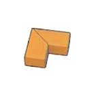 Pok&eacute;mon Pokopia - Bordure en bois (angle)