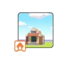 Pok&eacute;mon Pokopia - Kit cabane orange