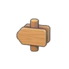 Pok&eacute;mon Pokopia - Panneau fl&eacute;ch&eacute;