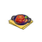 Pok&eacute;mon Pokopia - Steak hach&eacute; aux tomates