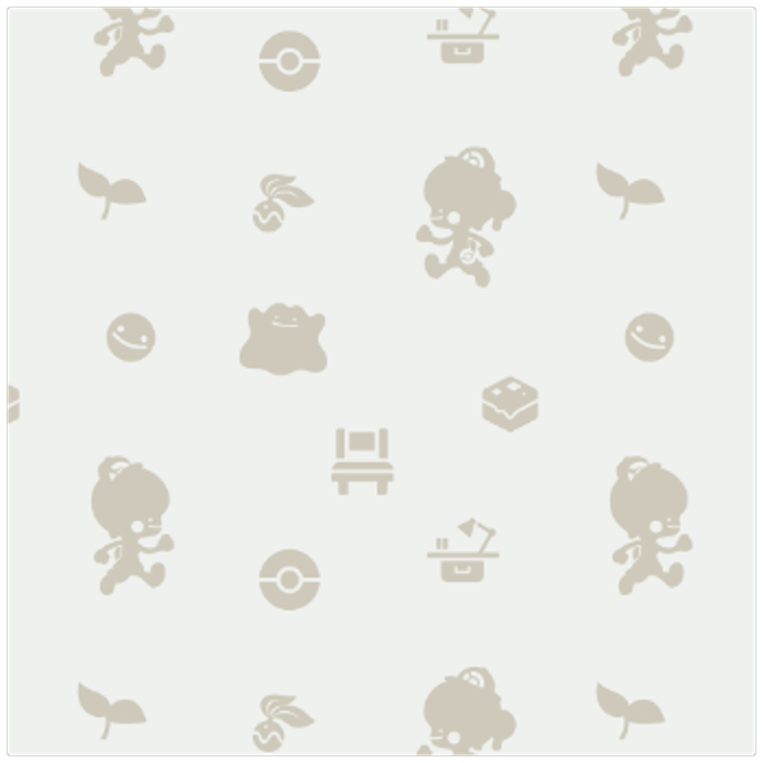 Pokemon Pokopia - Fond Personnages (gris)