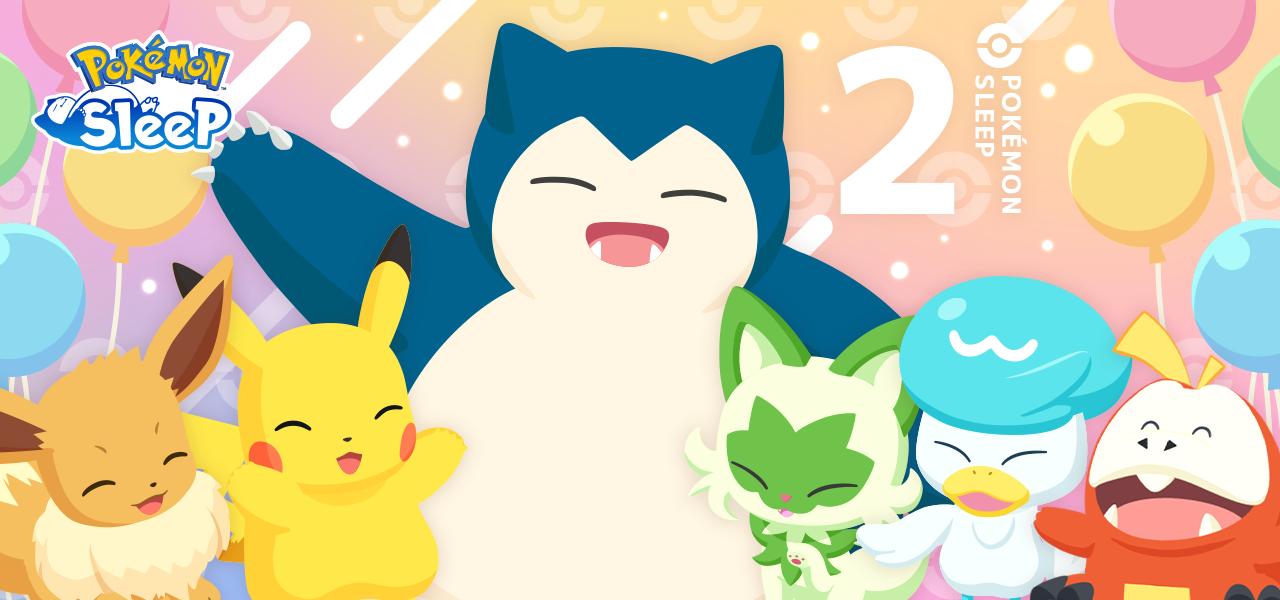 pokemon sleep event Évènement à l'approche du 2e anniversaire