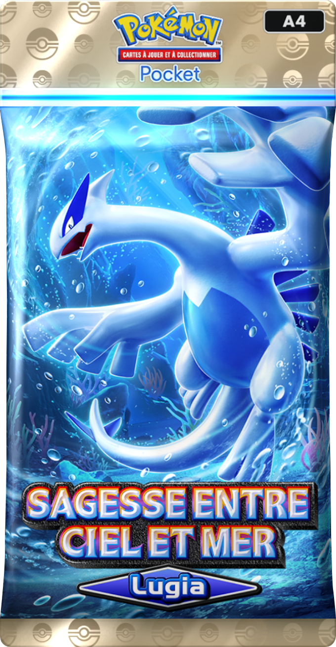 pokemon tcg pocket extension Sagesse entre Ciel et Mer Lugia booster front