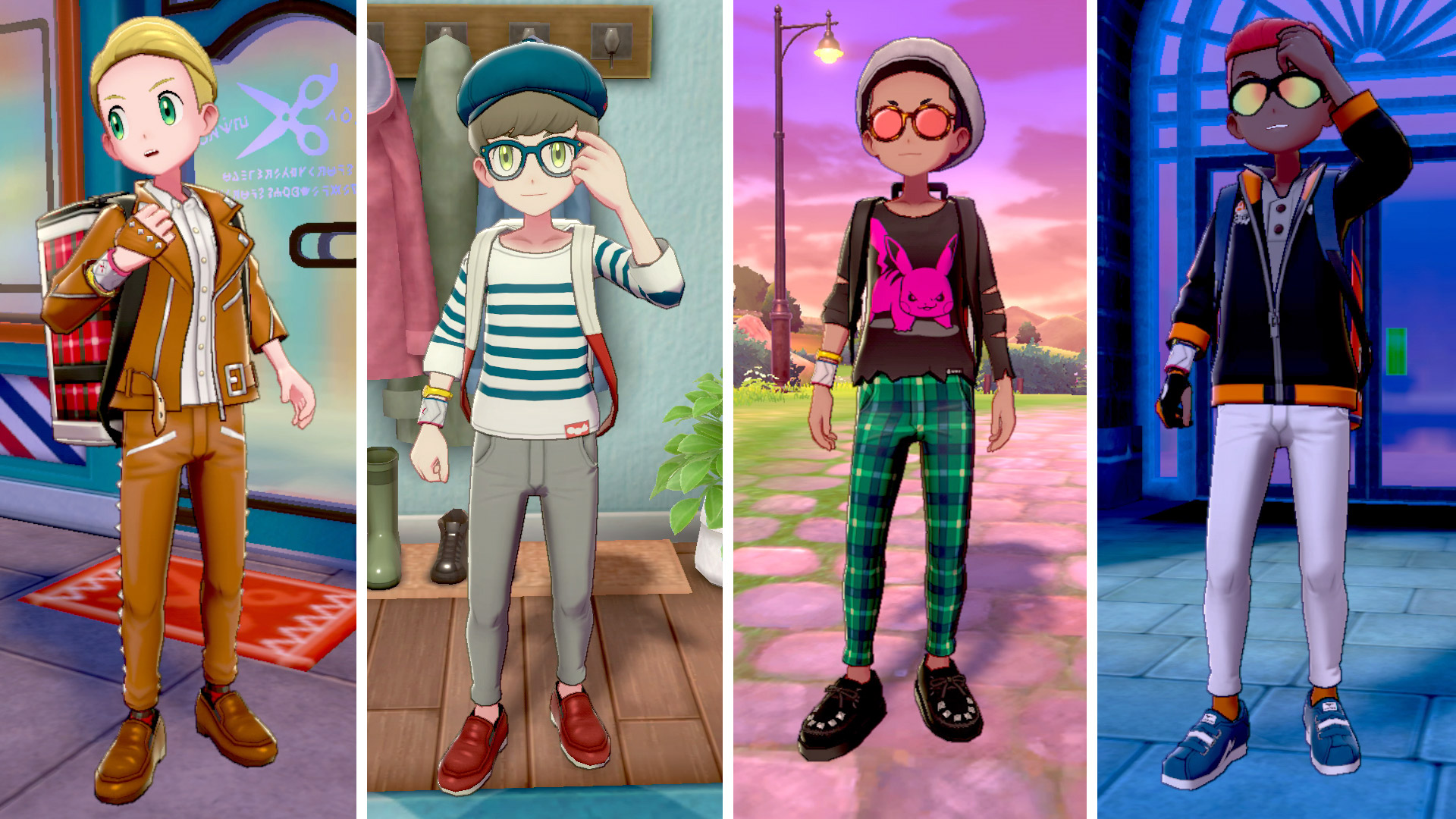 Changer De Vetement Pokemon Diamant Etincelant Pokémon Épée et Pokémon Bouclier - Personnalisation du héros - Eternia