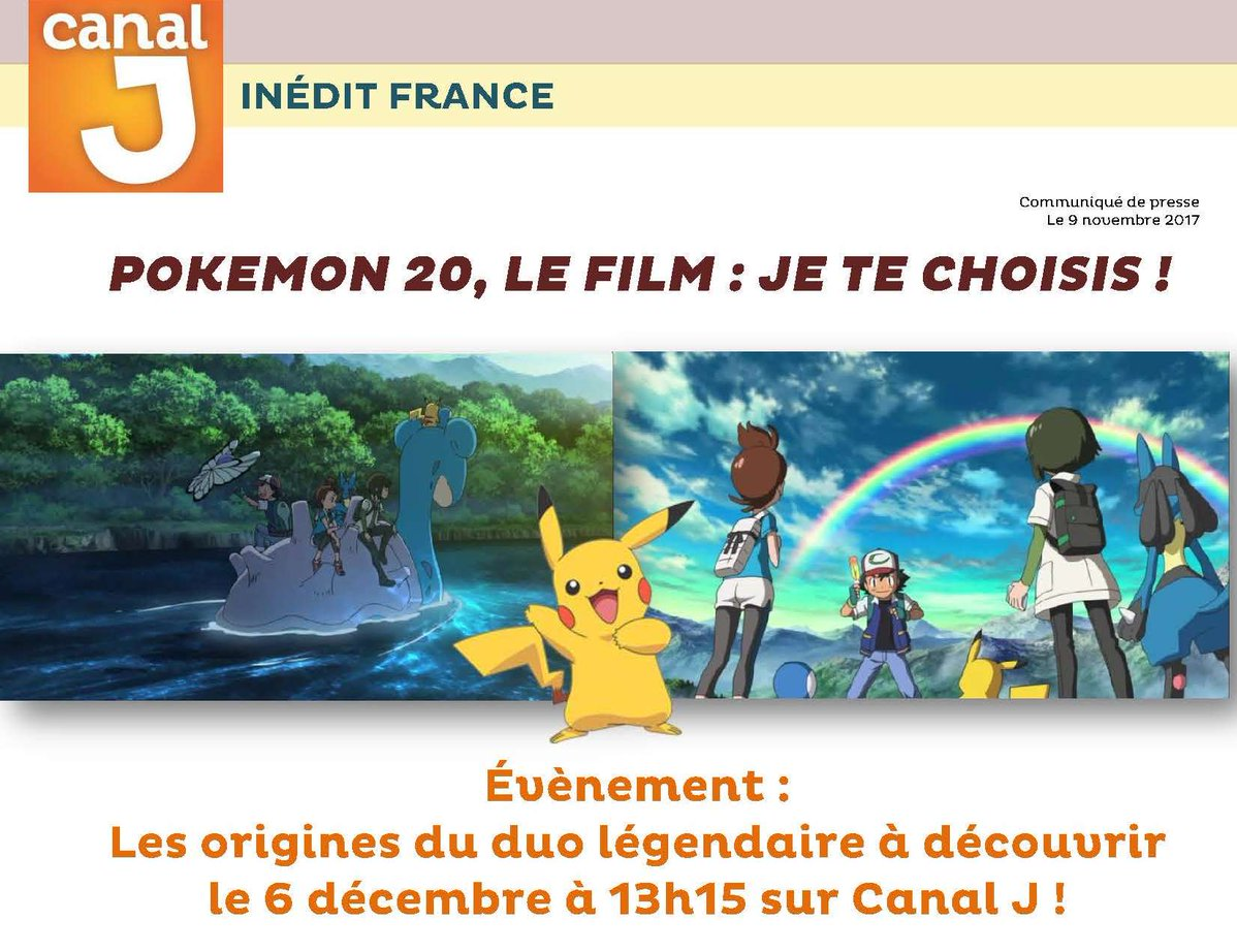Pokémon, le film - Je te choisis sur Canal J - Eternia
